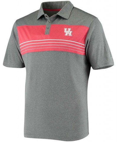 Men's Heathered Charcoal Houston Cougars Smithers Polo $26.99 Polo Shirts