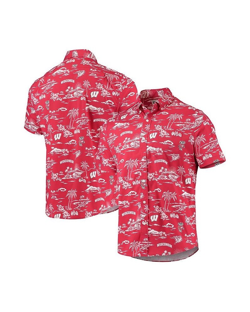 Men's Red Wisconsin Badgers Classic Button-Down Shirt $40.80 Shirts