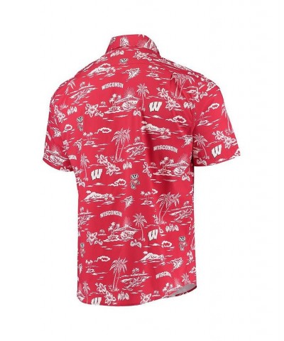 Men's Red Wisconsin Badgers Classic Button-Down Shirt $40.80 Shirts