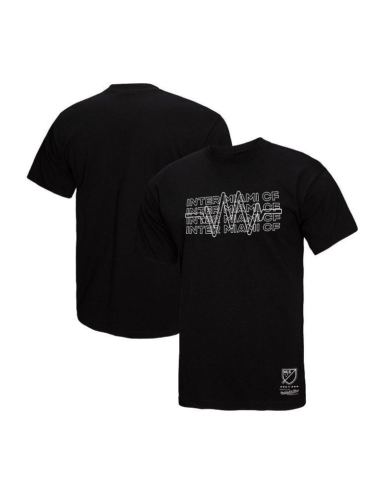 Men's Black Inter Miami CF Repeat T-shirt $19.20 T-Shirts