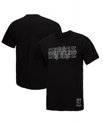 Men's Black Inter Miami CF Repeat T-shirt $19.20 T-Shirts