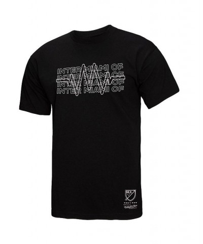 Men's Black Inter Miami CF Repeat T-shirt $19.20 T-Shirts