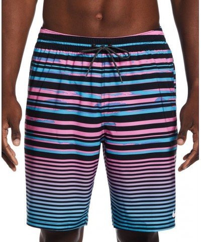 Men's Fade Stripe Breaker 9" Swim Trunks PD04 $31.11 Swimsuits