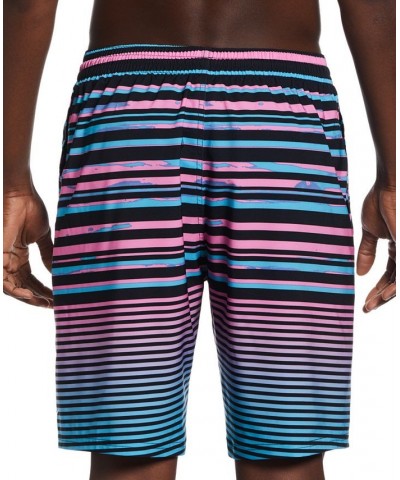 Men's Fade Stripe Breaker 9" Swim Trunks PD04 $31.11 Swimsuits