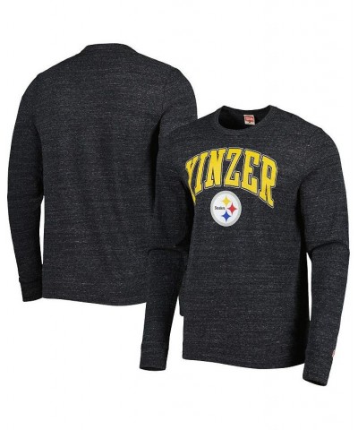 Men's Charcoal Pittsburgh Steelers Hyper Local Tri-Blend Long Sleeve T-shirt $32.47 T-Shirts