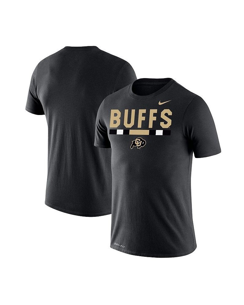 Men's Black Colorado Buffaloes Team DNA Legend Performance T-shirt $27.49 T-Shirts