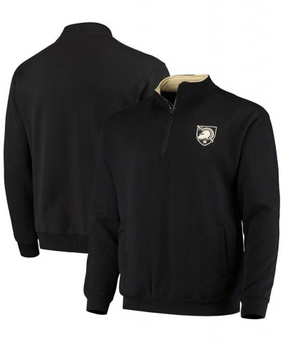 Men's Black Army Black Knights Tortugas Logo Quarter-Zip Jacket $34.79 Sweatshirt