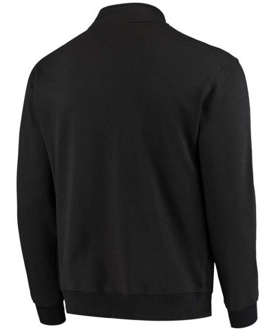 Men's Black Army Black Knights Tortugas Logo Quarter-Zip Jacket $34.79 Sweatshirt