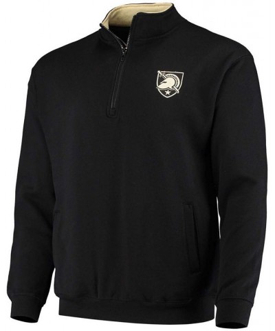 Men's Black Army Black Knights Tortugas Logo Quarter-Zip Jacket $34.79 Sweatshirt