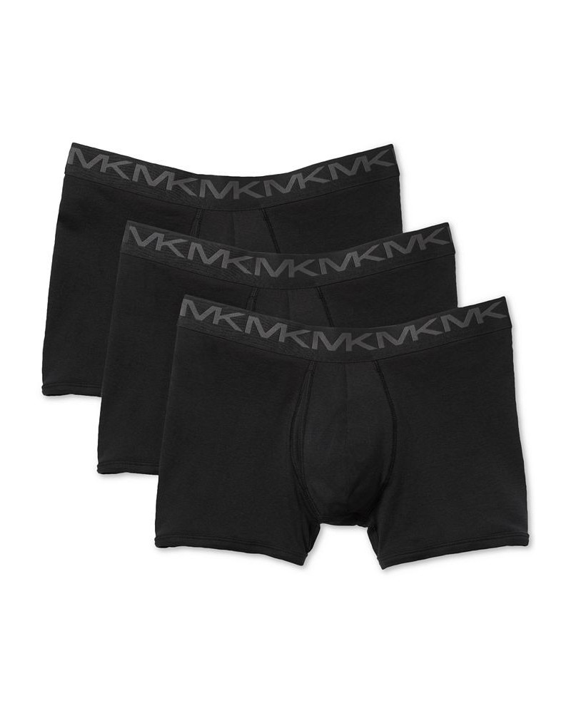 Men's Performance Cotton Boxer Briefs, 3-Pack Black $21.53 Underwear