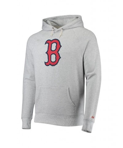 Men's Gray Boston Red Sox Hand-Drawn Logo Tri-Blend Pullover Hoodie $41.40 Sweatshirt