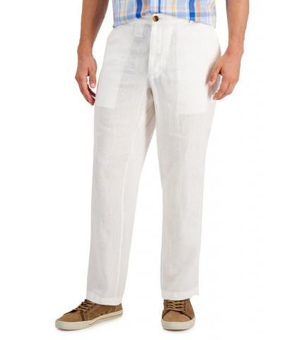 Men's 100% Linen Pants White $19.44 Pants