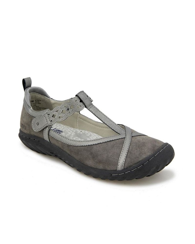 Women's Buttercup Flats Gray $35.60 Shoes