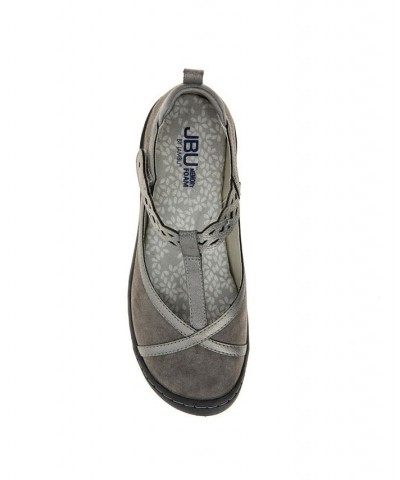 Women's Buttercup Flats Gray $35.60 Shoes