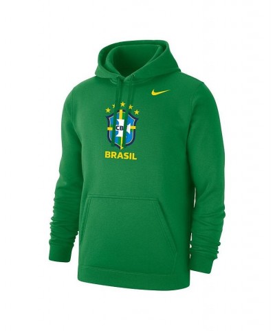 Men's Green Brazil National Team Club Primary Pullover Hoodie $38.40 Sweatshirt