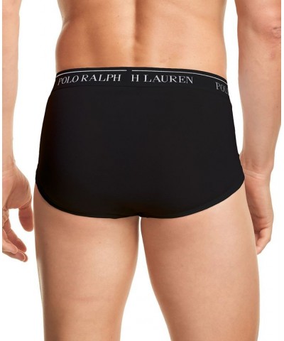 Men's 4-Pk. Classic-Fit Mid-Rise Briefs Black $29.70 Underwear