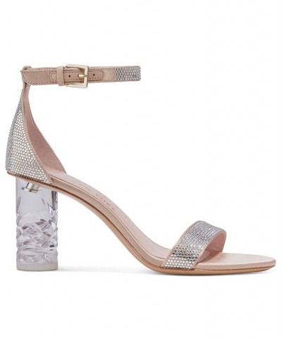 Women's Alora Pave Ankle-Strap Dress Sandals Pink $118.08 Shoes