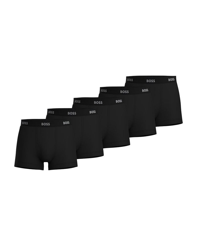 Men's 5-Pk. Authentic Solid Trunks Black $34.50 Underwear