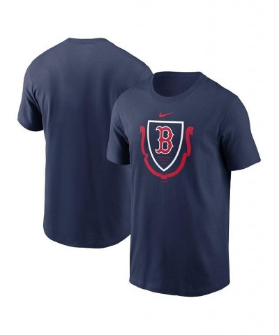 Men's Navy Boston Red Sox Crest Local Team T-shirt $22.50 T-Shirts