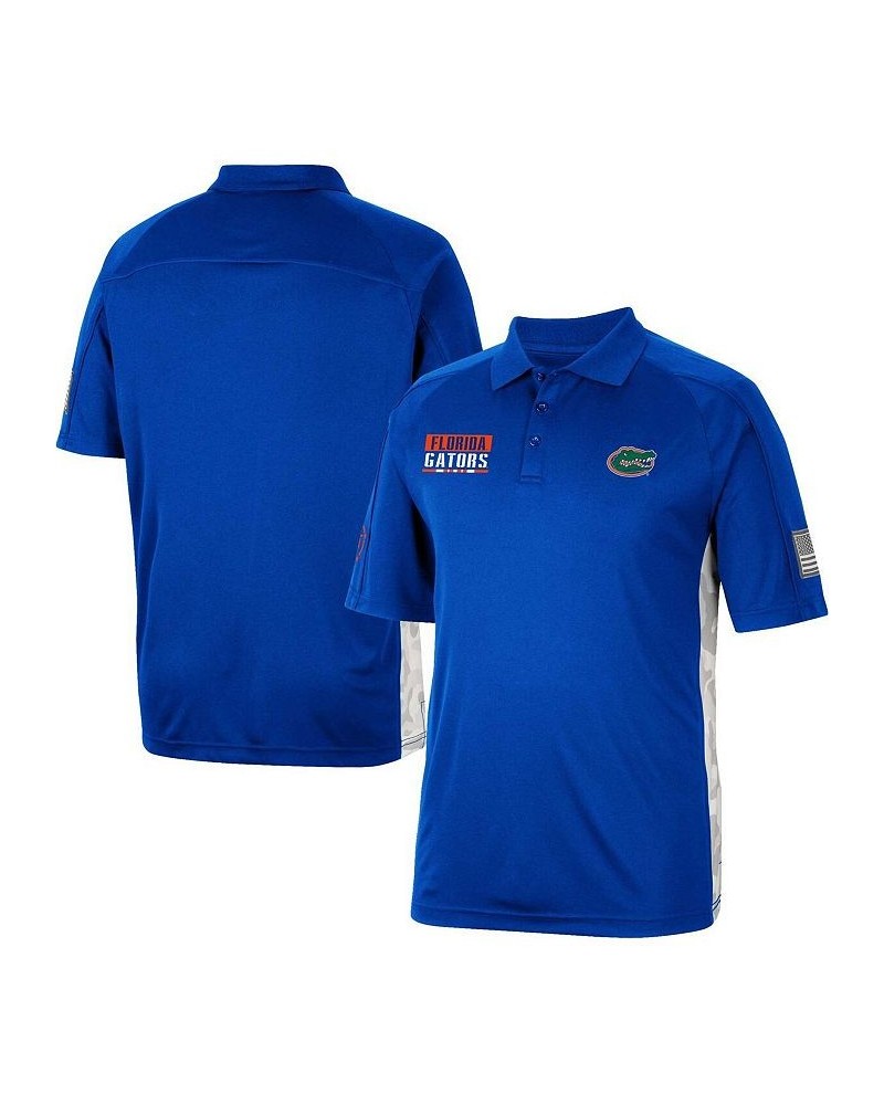 Men's Royal Florida Gators OHT Military-Inspired Appreciation Snow Camo Polo Shirt $30.59 Polo Shirts