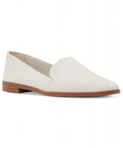 Women's Veadith Slip-On Loafer Smoking Flats White $36.00 Shoes