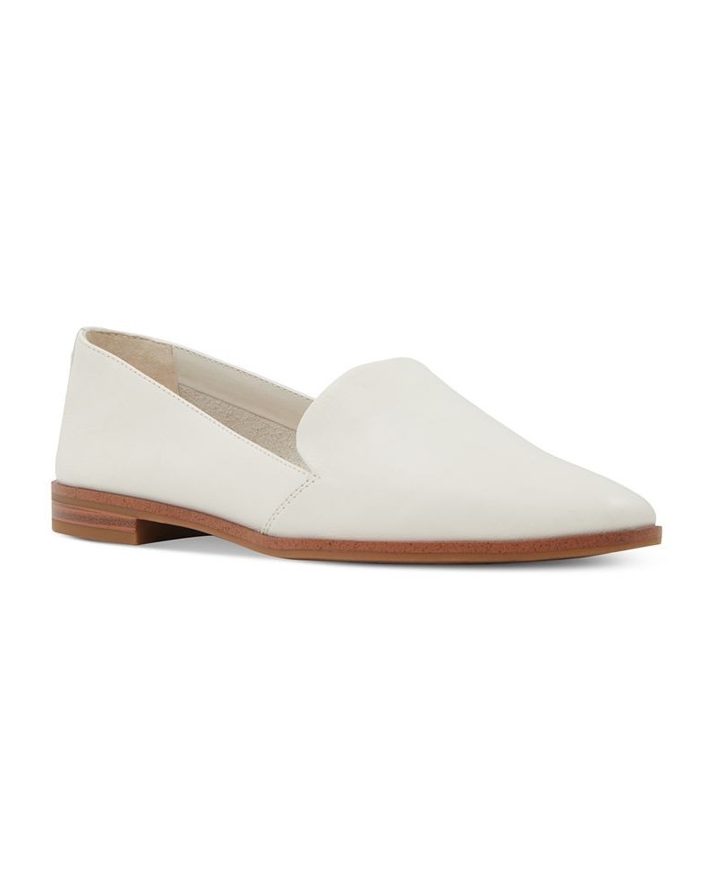 Women's Veadith Slip-On Loafer Smoking Flats White $36.00 Shoes