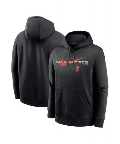 Men's Black San Francisco Giants Swoosh NeighborHOOD Pullover Hoodie $39.10 Sweatshirt