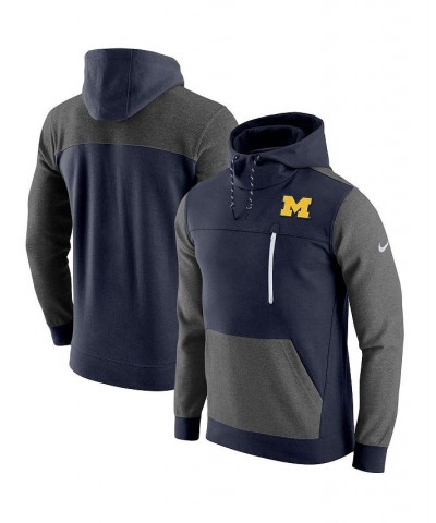 Men's Navy Michigan Wolverines AV-15 2.0 Pullover Hoodie $47.00 Sweatshirt