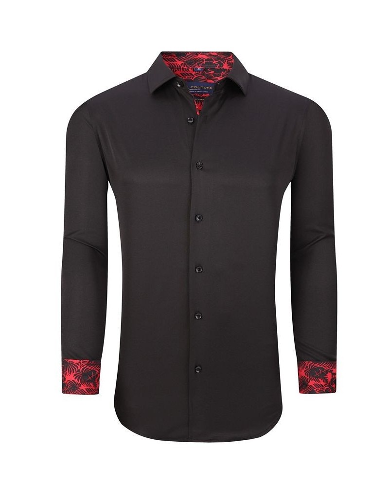 Men's Solid Slim Fit Wrinkle Free Stretch Dress Shirt $16.45 Dress Shirts