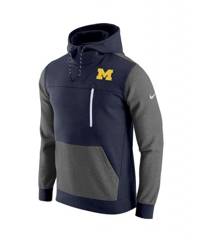 Men's Navy Michigan Wolverines AV-15 2.0 Pullover Hoodie $47.00 Sweatshirt