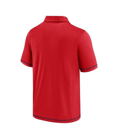 Men's Branded Red Los Angeles Angels Primary Team Logo Polo Shirt $28.60 Polo Shirts