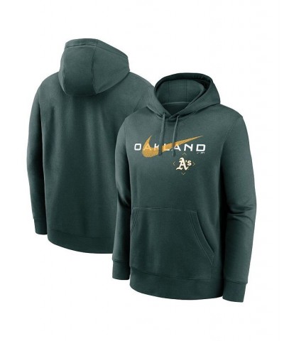 Men's Green Oakland Athletics Swoosh NeighborHOOD Pullover Hoodie $39.10 Sweatshirt