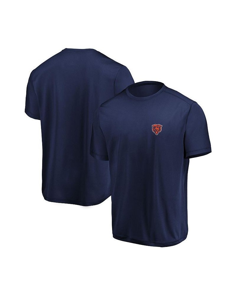 Men's Navy Chicago Bears Showtime Logo Cool Base T-shirt $19.35 T-Shirts