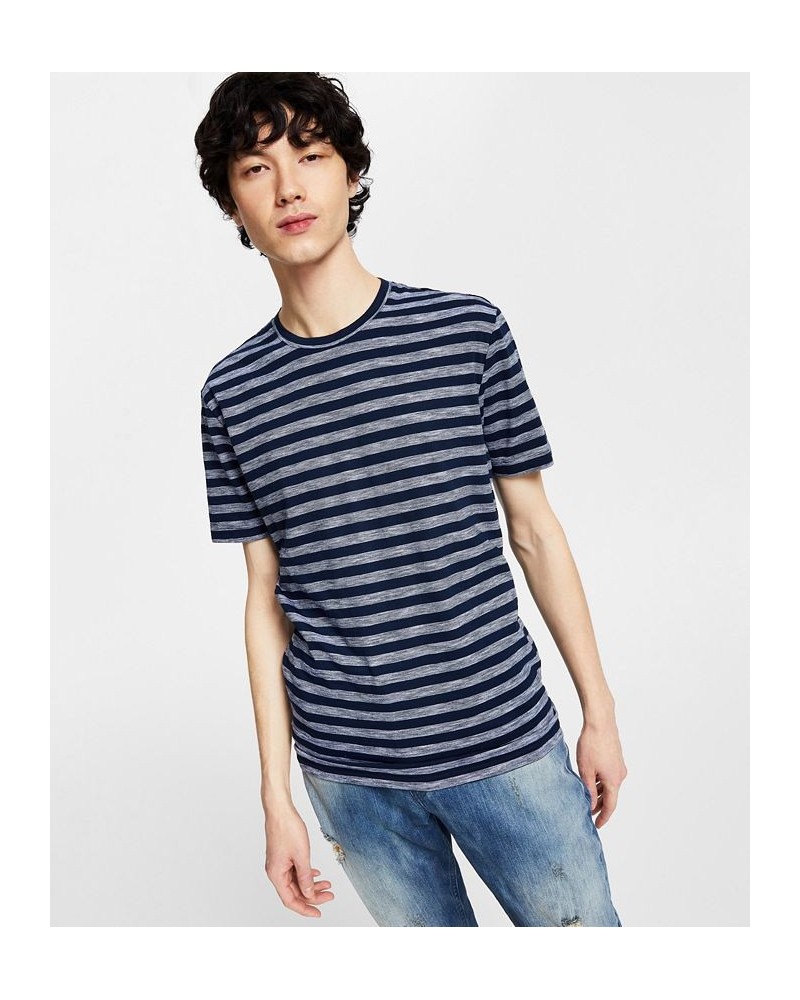 Men's Striped Slub T-Shirt PD02 $10.46 T-Shirts