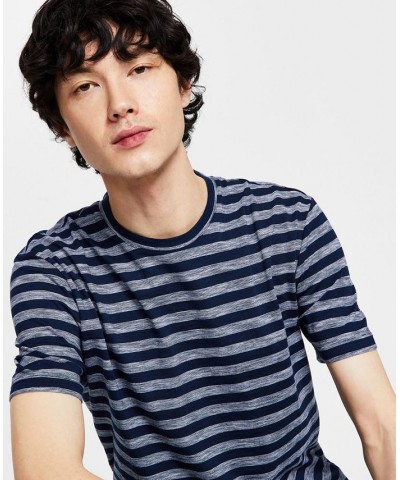 Men's Striped Slub T-Shirt PD02 $10.46 T-Shirts