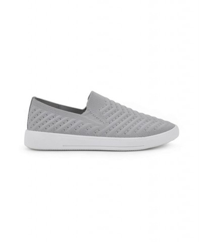 Women's Courage Slip-On Sneakers Gray $31.74 Shoes