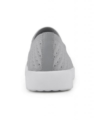 Women's Courage Slip-On Sneakers Gray $31.74 Shoes