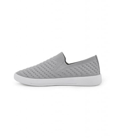 Women's Courage Slip-On Sneakers Gray $31.74 Shoes