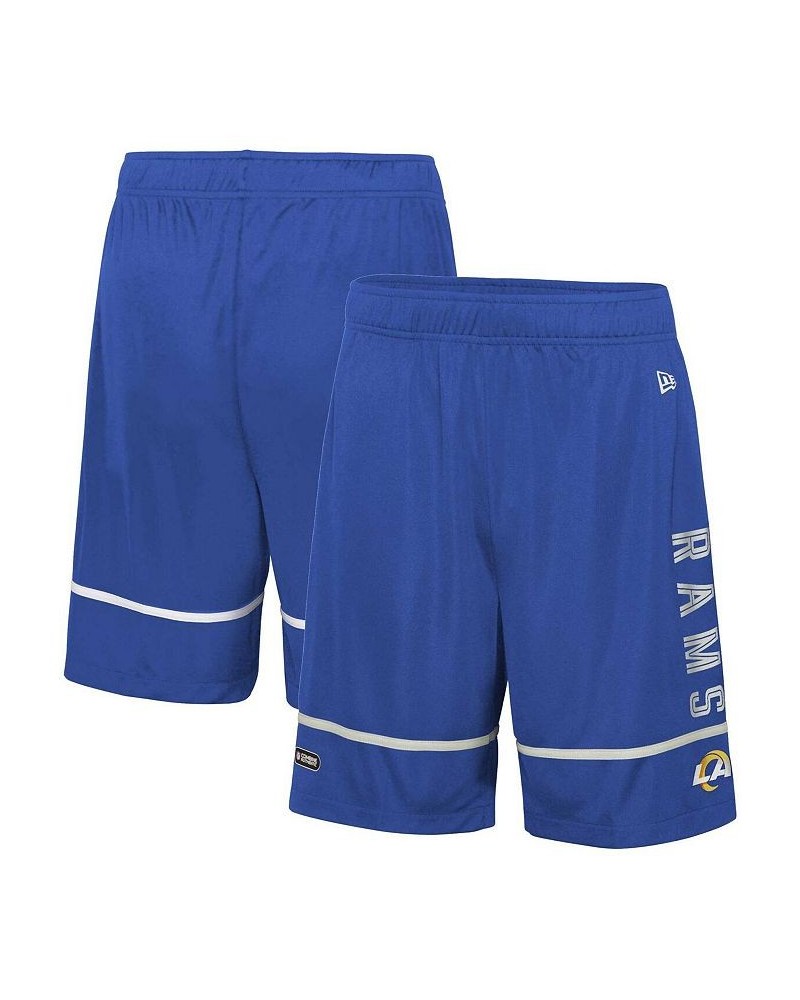 Men's Royal Los Angeles Rams Combine Authentic Rusher Training Shorts $24.00 Shorts