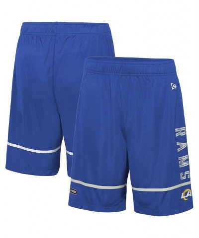 Men's Royal Los Angeles Rams Combine Authentic Rusher Training Shorts $24.00 Shorts