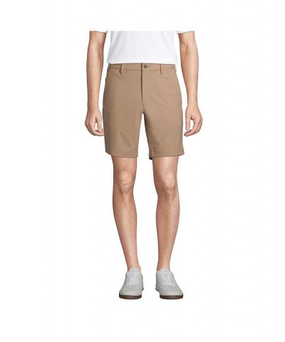 Men's Straight Fit Flex Performance Chino Shorts Tan/Beige $30.73 Shorts