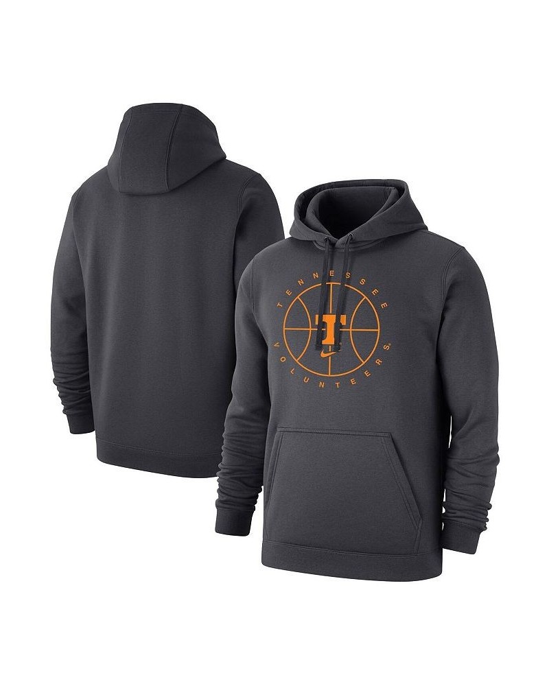 Men's Anthracite Tennessee Volunteers Basketball Icon Club Fleece Pullover Hoodie $44.19 Sweatshirt