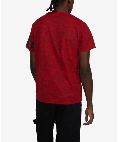 Men's Big and Tall Short Sleeve Madison Ave V-Neck T-shirt Red $19.68 T-Shirts