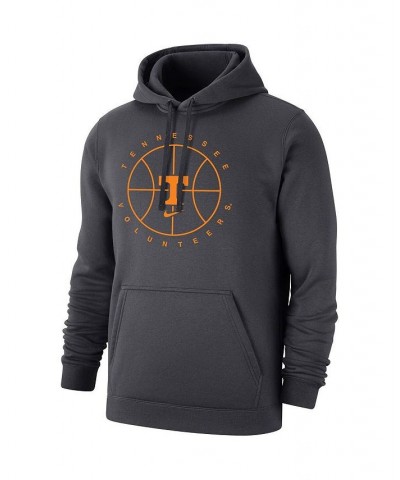 Men's Anthracite Tennessee Volunteers Basketball Icon Club Fleece Pullover Hoodie $44.19 Sweatshirt