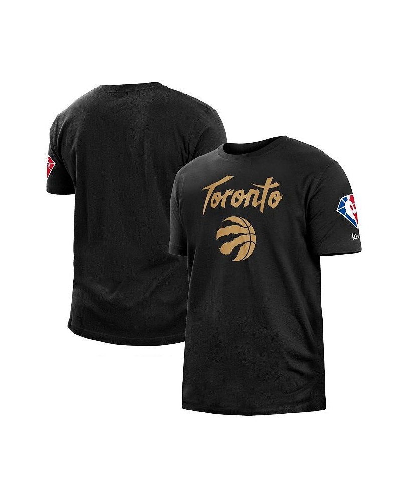 Men's Black Toronto Raptors 2021/22 City Edition Brushed Jersey T-shirt $20.51 T-Shirts