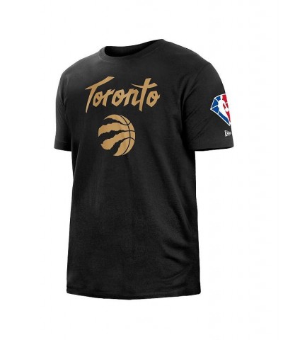 Men's Black Toronto Raptors 2021/22 City Edition Brushed Jersey T-shirt $20.51 T-Shirts