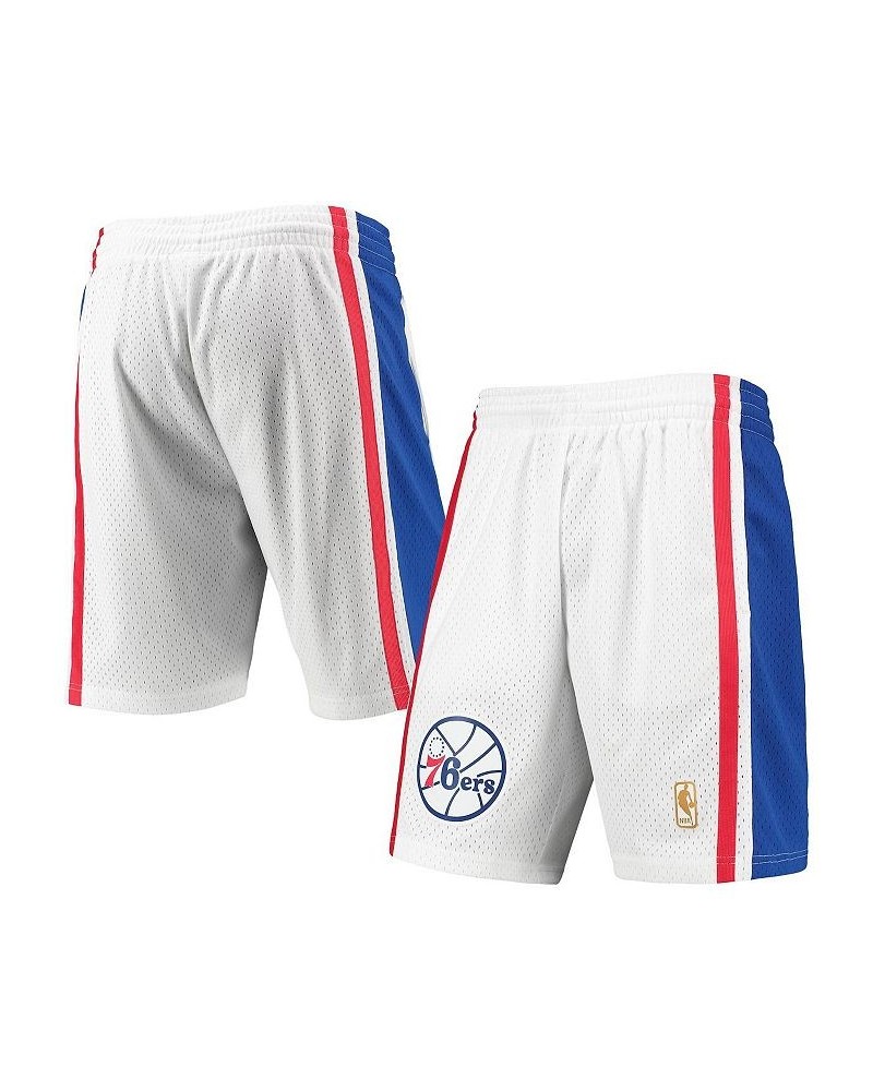 Men's White Philadelphia 76ers 1996-97 Hardwood Classics Swingman Shorts $44.10 Shorts