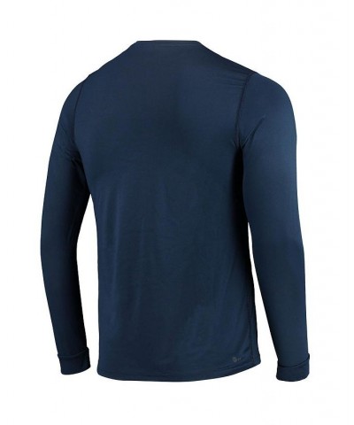 Men's Navy Montreal Canadiens Dassler AEROREADY Creator Long Sleeve T-shirt $21.00 T-Shirts