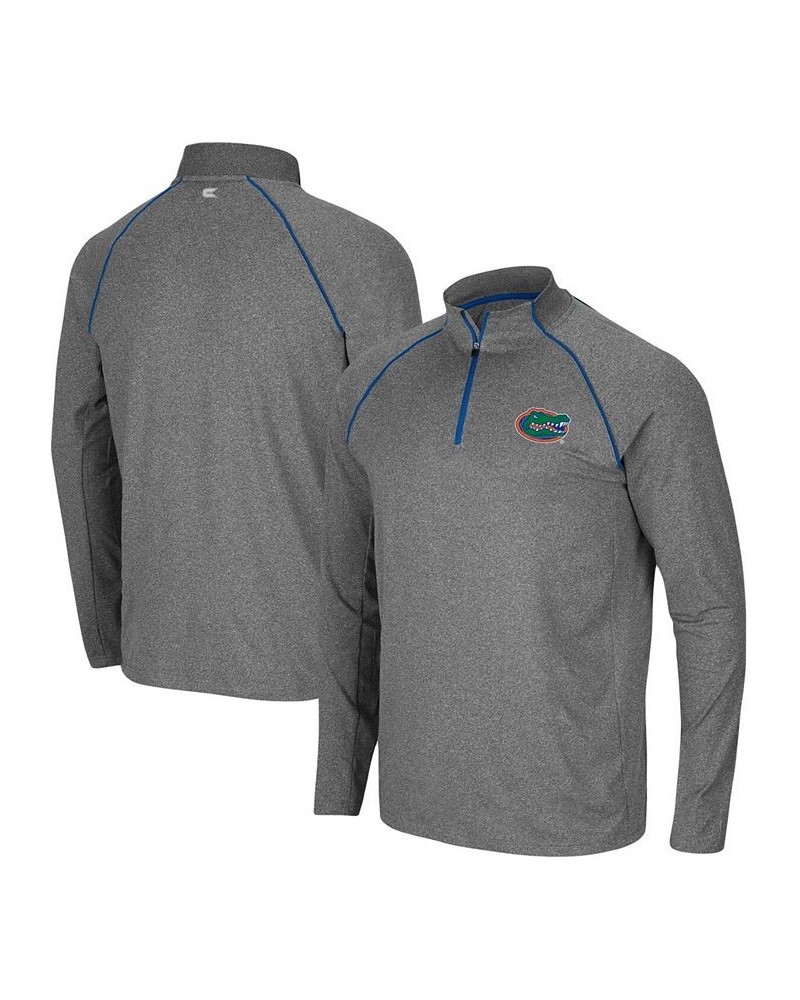 Men's Heathered Charcoal Florida Gators Robert Raglan Quarter-Zip Jacket $27.60 Jackets