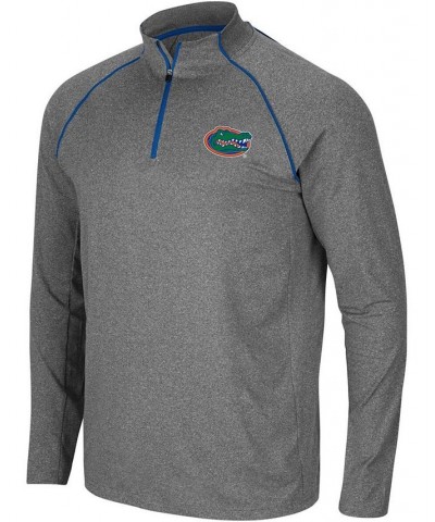 Men's Heathered Charcoal Florida Gators Robert Raglan Quarter-Zip Jacket $27.60 Jackets